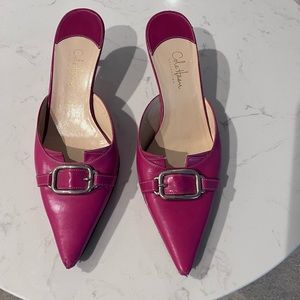 Cole Haan Collection mules in magenta, size 6.5B